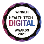 winner of health tech digital awards 2021 logo